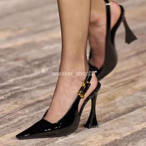 Lourent Designer Talon Lady High Pump Shoe Saiint Talon Femmes Automne Hiver Bout Pointu En Pente Design Français Air Sandales Noir Chaussures Simples