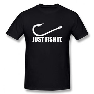 Love Fishing Men Just Fish It camiseta divertida mangas cortas Hip Hop Oneck camisetas de algodón 220614