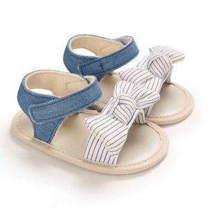 Belle nouveau-né bébé filles arc sandales semelles souples infantile enfants chaussures 0-18M 0202