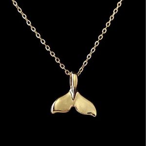 Collier à breloques nautique en queue de baleine pour femmes et filles, joli collier à la mode avec animaux, 2 couleurs, queue de sirène, bijoux 229P