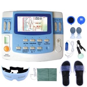 Dispositivo médico de ultrasonido de uso clínico de 9 canales de baja frecuencia TENS EMS calefacción infrarroja láser con masajeador de pies y ojos EA-VF29