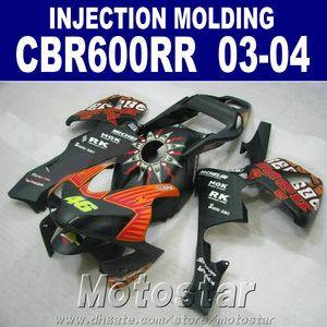 Kit de moulage par injection pour carénage HONDA CBR 600RR 2003 2004 cbr600rr 03 04 pièces de réparation de carrosserie QIXS