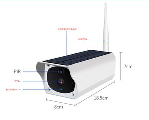 Caméra réseau IP CCTV à énergie solaire, batterie faible puissance, étanche, sécurité wifi, caméra IP