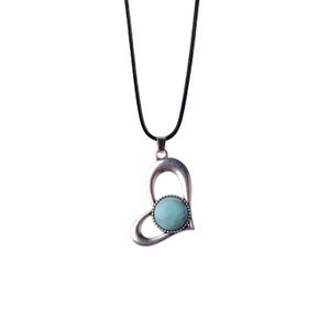 Prix le plus bas amour pierre naturelle traitement pierres perles collier cristal coeur pierre précieuse énergie Quartz pendentif