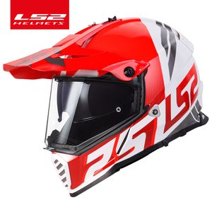 LS2 PIONEER EVO casque de moto tout-terrain double lentille ls2 mx436 casques de motocross capacete casco casque