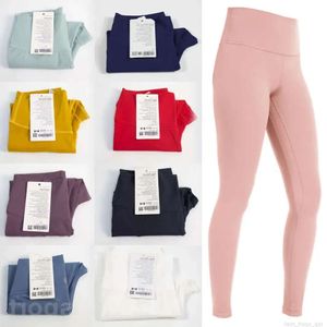 Lu Align Lu Femmes Pantalons Serrés De Yoga Leggings De Musculation Sport Pantalon Nu Jogging Pantalon De Survêtement Fille Élasticité Pleine Longueur Fesses Lift 81