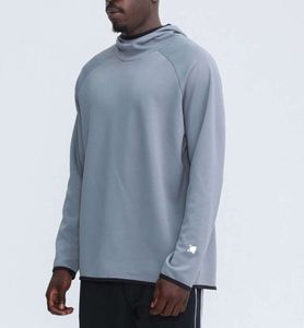 lu Hombres Sudaderas con capucha Jersey Deportes Traje de yoga de manga larga Estilo para hombre Chaquetas sueltas Suéter Entrenamiento Ropa deportiva LL Sudadera con capucha térmica segs