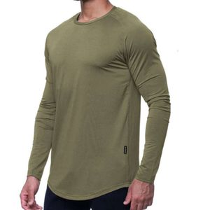 lu Hommes Yoga Tenue Sport T-shirt à manches longues Hommes Sport Style Entraînement serré Vêtements de fitness Élastique Séchage rapideRespirant et décontracté mince LU LU L76