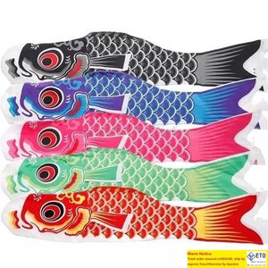 Lucky Carp Banner Flags Mulitcolor Lovely Windsocks Windsocks Polyester Flag Med Fish Japanese Style Hanging Wall Decor Party Suplies