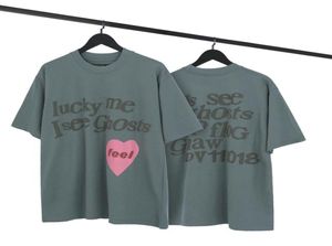 Lucky Me Veo fantasmas CPFM XYZ Camisetas Vintage Mangas cortas Hombre Mujer Verano Camisetas de gran tamaño Hombres Streetweart Hip Hop Rock Tee1197175