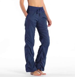 LuLu Designers tenue de yoga lemens LU Yoga pantalons de danse haute Gym Sport décontracté dame lâche femmes collants de Sport pantalons de survêtement Femme 555