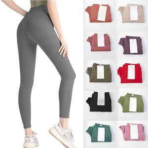 Lululemen para mujer Pantalones de yoga de cintura alta para mujer Pantalones deportivos de secado rápido Medias de gimnasio Pantalones para mujer Ejercicio Ropa deportiva Leggings para correr Pantalones atléticos Tamaño 4- q3ag #