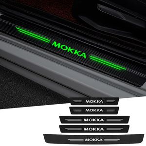 Luminoso Carlín de alfiler de cinta de franja impermeable Pegatinas de umbral de la puerta para el logotipo de Opel Mokka Insignia Zafira Corsa Meriva Crossland X