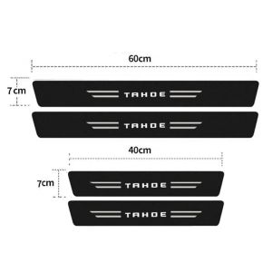 Luminosa Combinan el alféizar de la puerta del alfiler de la puerta del alféizar trasero de umbral del tronco para Chevrolet Tahoe 2007 2015 2020 2022 Accesorios