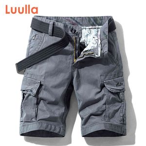Luulla hommes été Premium Stretch sergé Cargo Shorts décontracté mode solide classique poches Legwear 28-38