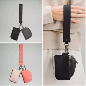 LUMujeres Nueva Bolsa de Doble Llave Bolso de Mano Bolso de Mano Cartera de Diseñador Monedero Tarjetero Monederos Llavero Carteras de Lona de Nylon