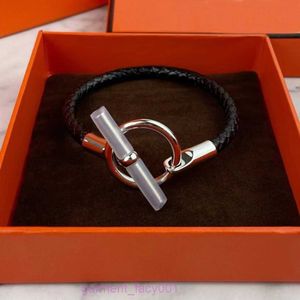 Lujoso Diseñador de lujo Hombres Brazalete Pulsera Mujeres Glenn Pulseras S925 Plata esterlina 18k Chapado en oro Tejido Cuerda roja Buena suerte Pareja Mismo estilo