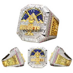 Luxury 2023 World Basketball Championship Ring Diseñador 14K Gold Champions Rings Diamond Sport Jewelys para hombre para hombres