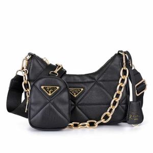 Luxe 3 pièces fourre-tout ensemble hommes et femmes sac de créateur hobo chaîne en or épaule diagonale pour femmes plusieurs pièces à vendre sac à main pas cher Outlet 50% de réduction