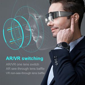 Lunettes vidéo intelligentes 3D AR/VR de luxe, grande Vision, qualité d'image 4k, écran de jeux de films portables, affichage de lunettes de théâtre privé 3D glasses