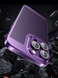 Luxury Beau boîtier de film de refroidissement électroplaté adapté à Apple 15 Promax Phone Case New iPhone 14 Case de protection 13 respirante