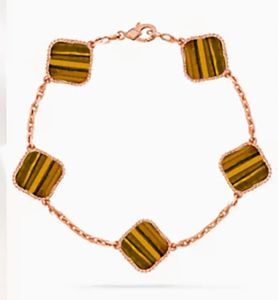 Pulsera de lujo Diseñador de pulseras para mujer Pulsera de diseñador Cadena de pulsera de trébol Van Pulsera de cadena de oro chapada en oro de 18 quilates para mujer kit de fabricación de pulseras