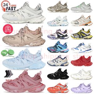 Marca de lujo Track 3 3.0 Zapatillas de deporte casuales de diseñador Zapatos Nylon Impreso Tess.s. Gomma Leather Marca de lujo Tracks 3 Zapatillas de deporte al aire libre Runner Shoe Hombres Mujeres 36-45