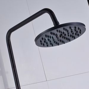 Bronze de luxe noir de salle de bain douche robinet poignées doubles dans la salle de lavage mural mélangeur de douche tape 8 