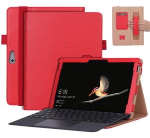 Couvercle de boîtier en cuir PU d'entreprise de luxe pour Microsoft Surface GO GO Tablette de 10 pouces avec support à main SCOS SOLLES304Z7133799
