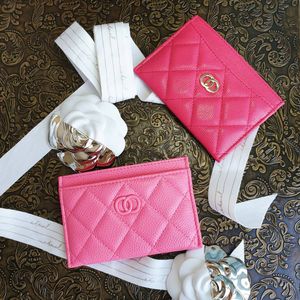 Sacs de créateurs de luxe pour femmes Porte-cartes cc mini Porte-monnaie icardi pochette pour clés porte-clés de mode pour hommes Porte-passeport en cuir Portefeuilles clés moraillon Étui à cartes rose poke