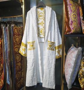 Luxury Classic Cotton Paintes de coton Hommes Femmes Sleepingwear Kimono Warm Bath Robe Home Wear Unisexe Bathrobes KLW1739 3BB4KH5W7422251