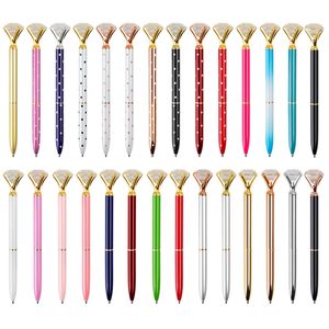 Pensas de cristal de lujo Big Diamond Pen Pen Gift Promoci￳n de regalos de papeles de alumno Escribir Pen