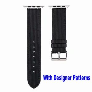 Bracelets de luxe D Designer compatibles avec Apple WatchBand 42mm 44mm 45mm femmes hommes Vintage mode PU cuir bracelet réglable pour iwatch série 7/6/5/4/3/2/1/SE bande