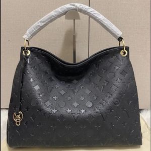 Sac de créateur de luxe bohème Damier azur Artsy en relief fleur noire femmes sac à main en cuir sacs à bandoulière mode dame pochette fourre-tout sac femme porte-monnaie portefeuille