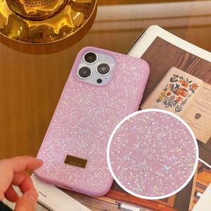 iPhone Case Designer de luxe Bling Glitter Phone Case pour iPhone 15 14 Pro Max 13 12 11 Mobile Shell Mode Femmes Sparkling Strass Diamant Jewelly Crystal Cover