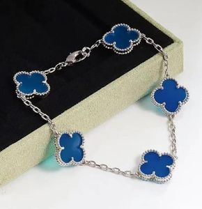 Bracelet de créateur de luxe 4 / quatre feuilles Clover Charm bracelets élégant mode 18K Gol