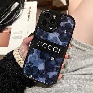 Étuis de créateurs de luxe pour IPhone 14 Pro Max 13P 12 11 XR 8 étui de peinture de fleurs à la mode coque de téléphone givrée coque de protection antichoc nouveau