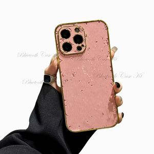 Coque de luxe de styliste pour iPhone 14 Pro Max, pour 15plus 13 12 11 15, pour femmes, luxe, dos en TPU souple, motif classique, protection d'appareil photo, couverture en cuir, étui de protection antichoc