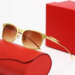 Lunettes de soleil de luxe de haute qualité 20% de réduction sur les affaires à monture complète lunettes optiques personnalisées stéréo tête de léopard tendance SunglassesKajia