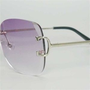 Designer de luxe lunettes de soleil de haute qualité 20% de réduction sans monture Lentes De Sol lunettes de soleil hommes mode nuances lunettes cadre Decroation LadiesKajia