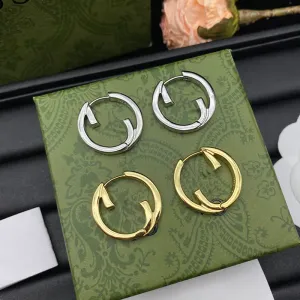 Boucles d'oreilles créoles de luxe pour femmes, créoles en or, bijoux pour femmes, argent G, boucles d'oreilles pendantes, cadeau de mariage 2311281D
