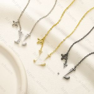 Luxury Designer Jewelry, Unisex 18K Gold and Silver Plated Necklaces with Unique Alphabet Pendants, Hip-Hop Bling for Trendy Gift Ideas