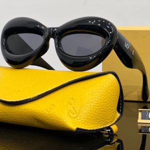 Lunettes de soleil Lowee de luxe pour femmes et hommes, protection UV, lettre, lunettes décontractées avec boîte très bonne