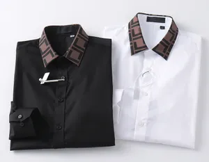 Designer de luxe hommes mode hommes chemise à manches longues affaires décontracté marque hommes polo printemps mince chemise M-3XL