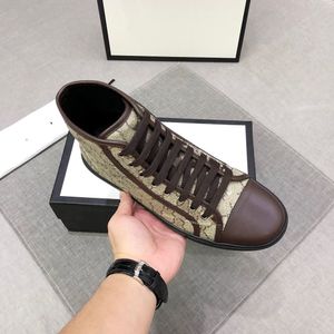 luxury designer Men's leisure sports shoes fabrics using canvas and leather a variety of comfortable material mkjiiip00000019