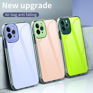 Diseñador de lujo de silicona PC Cajas de teléfono celular claro para Samsung Galaxy Note 20 Ultra S20 Plus Moda Lindo Color Caramelo Cubierta de defensor resistente a la suciedad