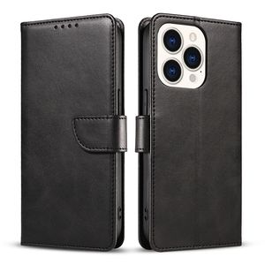 Étuis de téléphone de luxe pour iPhone série Samsung Redmi NOTE série étui de téléphone portable LU cuir mode portefeuille porte-carte étui de protection à clapet magnétique