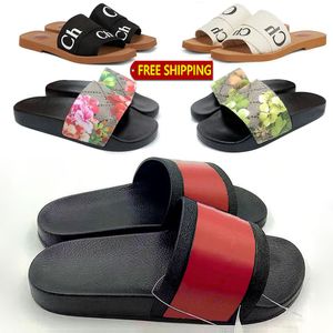 Sandalias de diseñador Mujeres Diapositivas para hombres zapatillas de playa Zapatos casuales Topdesigners047