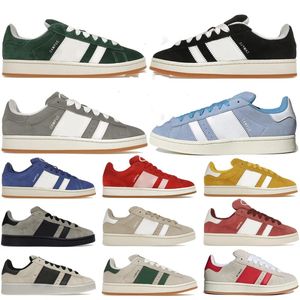 Chaussures de créateurs de luxe Campus 00 Baskets en daim Gris Noir Vert foncé Nuage Miracle Blanc Saint Valentin Coaching Chaussures décontractées pour hommes et femmes