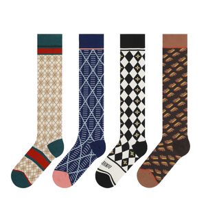 Chaussettes de créateur de luxe, bas longs, chaussettes hautes pour hommes, femmes, filles, cadeaux de noël